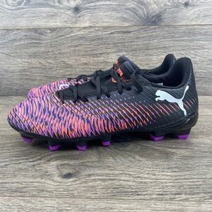 Puma Future 8‎ FG AG Soccer Cleats Size 5.5 Black Purple 108141
